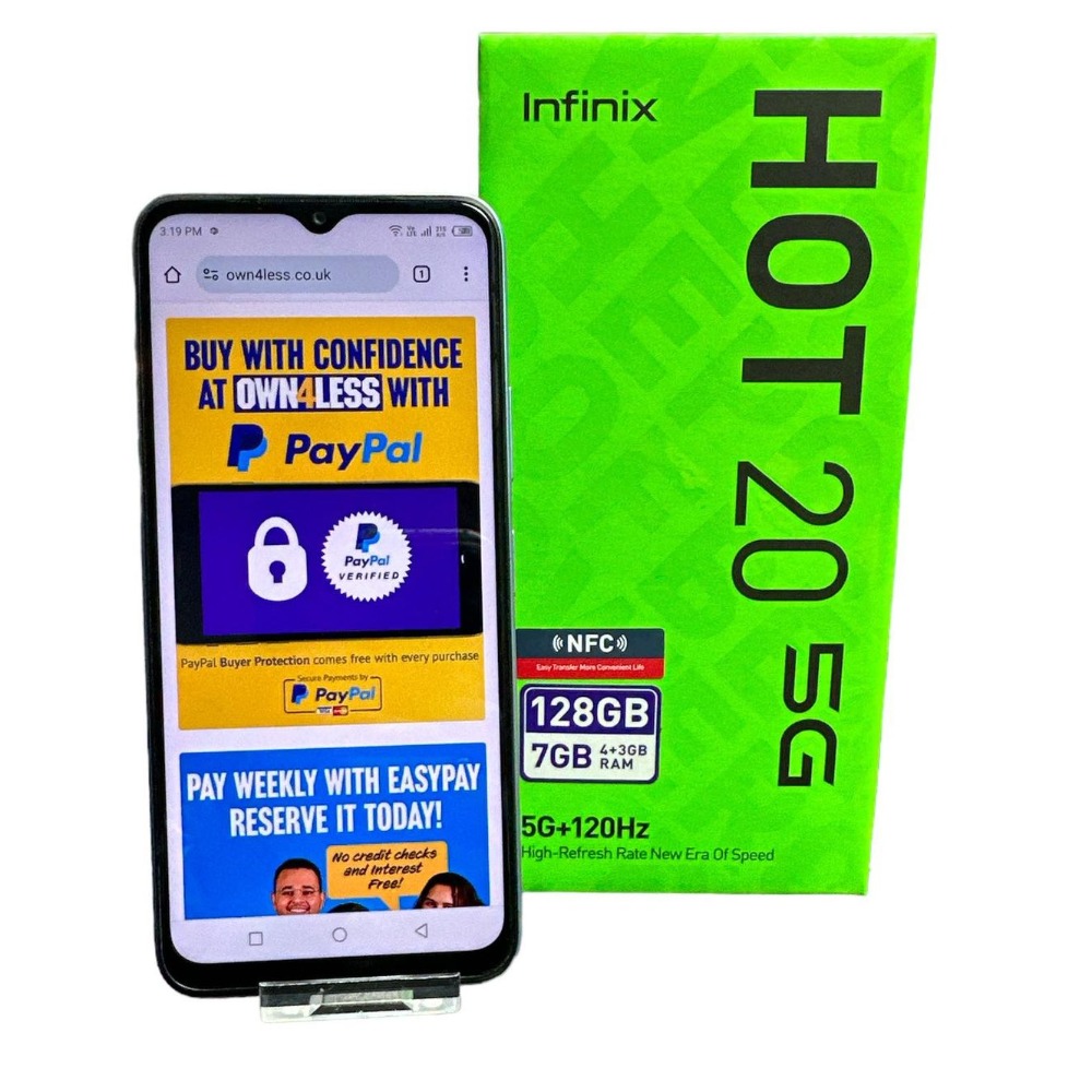 Pre Owned Infinix Hot 20 5G 128GB Space Blue Unlocked SALE Own4Less